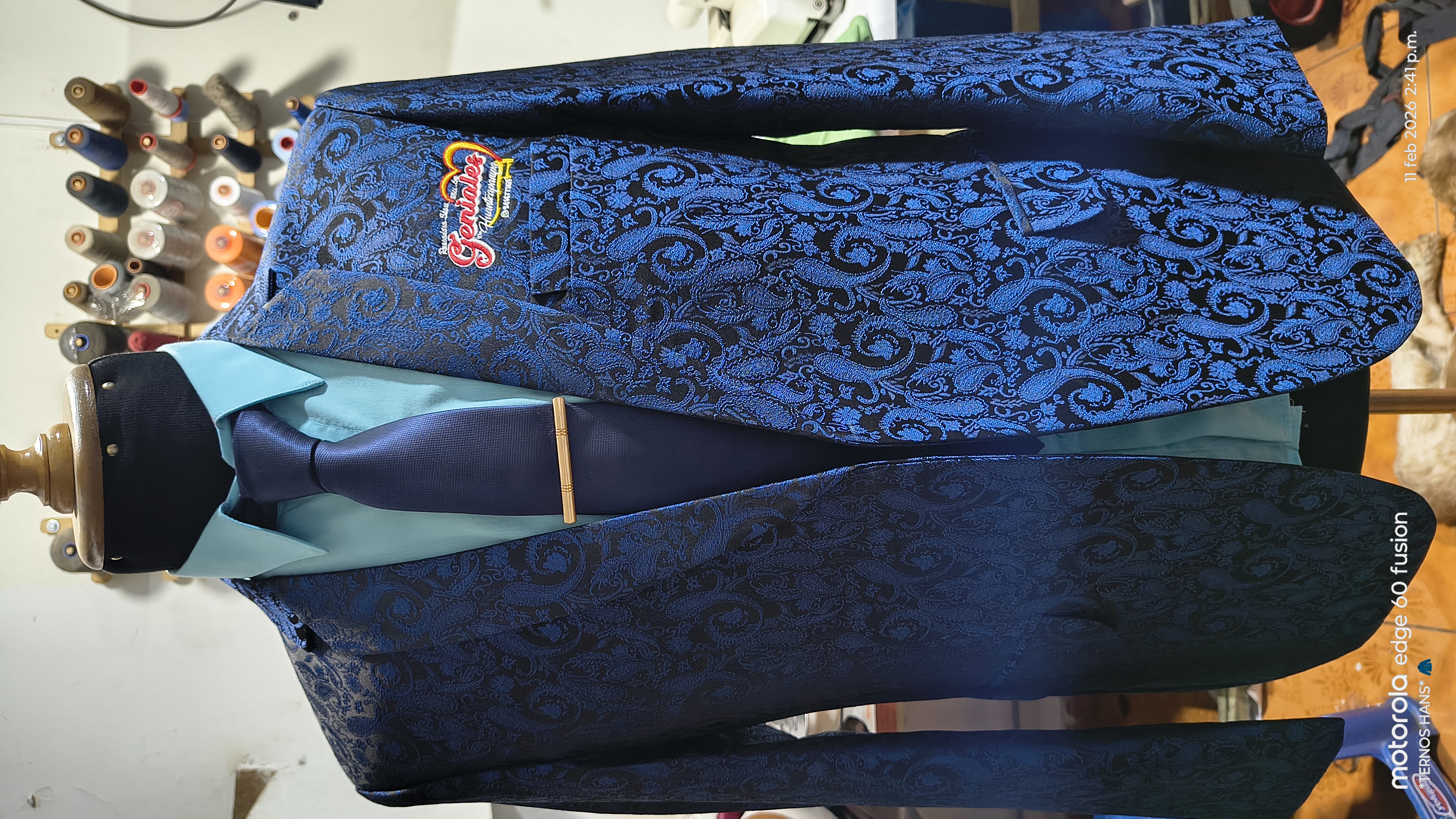 Blazer diseño brocado 