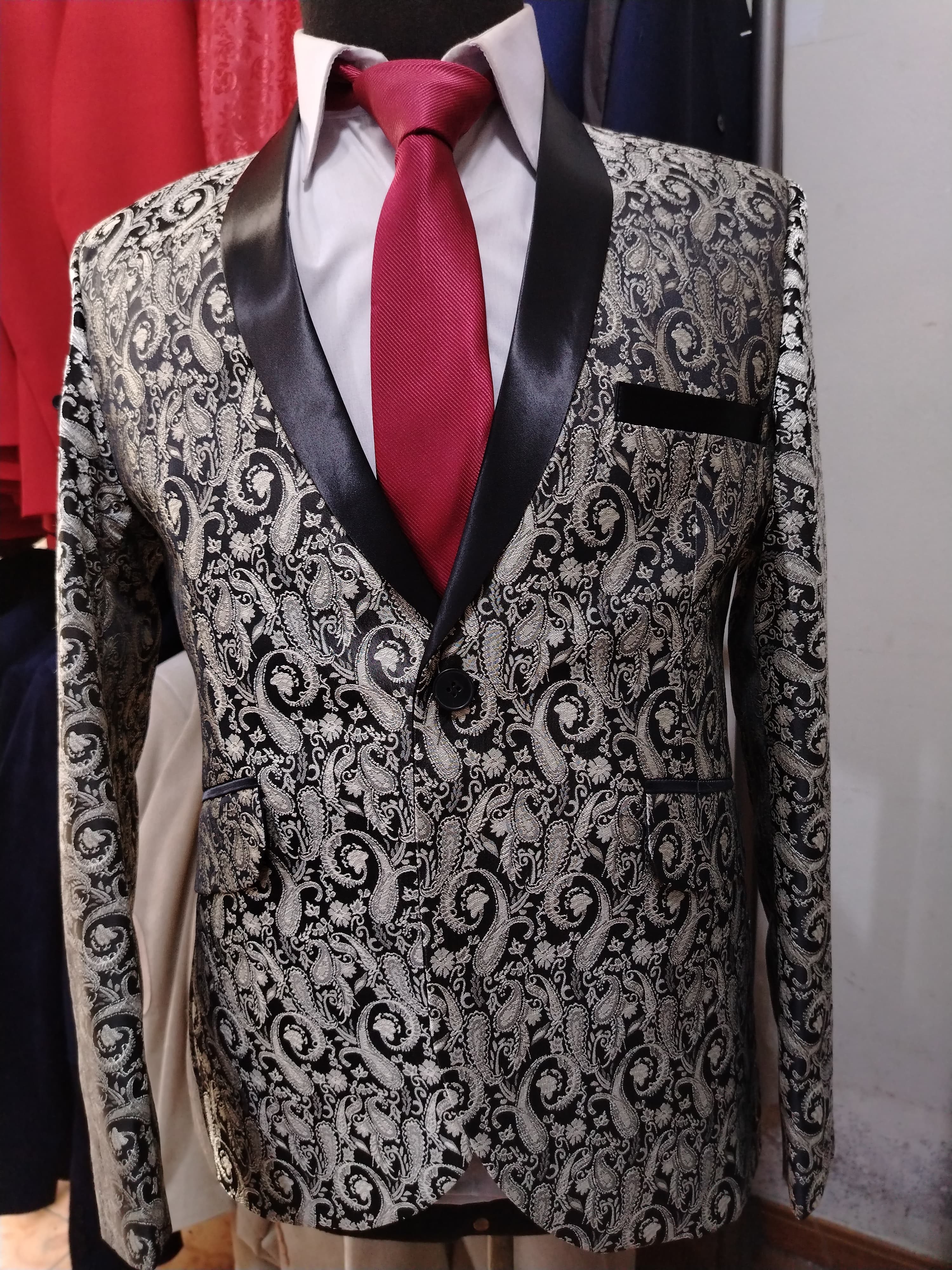 Blazer diseño brocado 